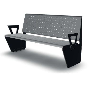 Vedrana panchina con braccioli